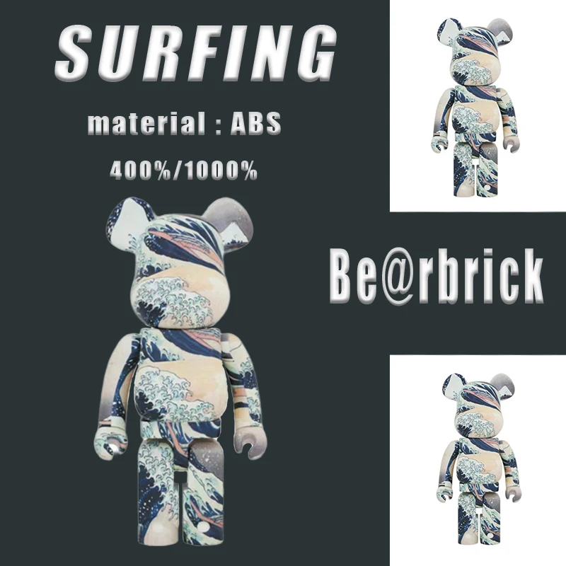 

Bearbrick 400%/1000% Kawaii Be@rbrick Bear brick Decor Trendy Anime Figure Model Decoration Doll Toy For Children Christmas Gift