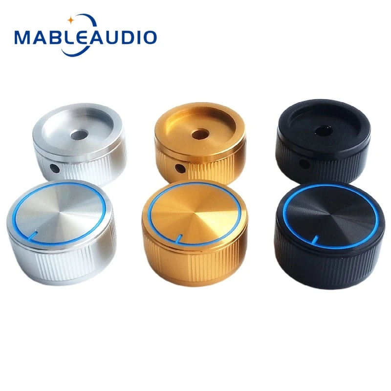 Новая полосатая ручка вертикальный узор из алюминиевого сплава твердая ручка усилитель звука ручка переключателя 35x17 мм