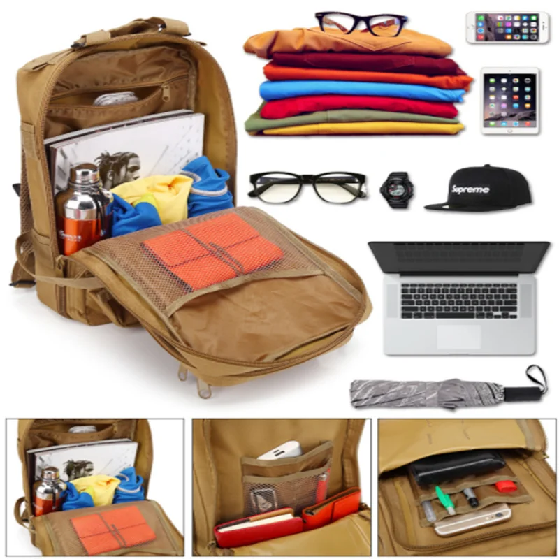 Тактический военный рюкзак Оксфорд водонепроницаемый армейский ранец