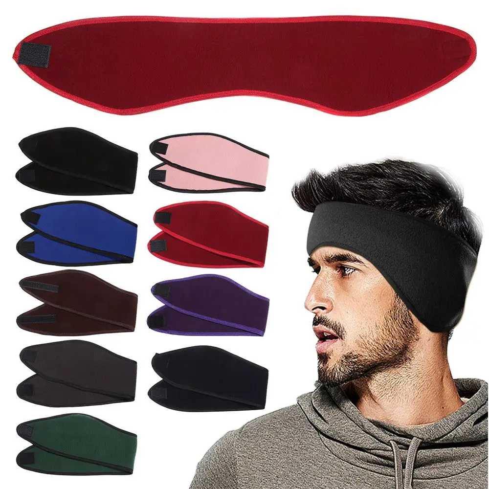 

1Pcs Headscarf Hair Sweat Fleece Ear Cover Adjustable Running Headband Winter Sweatband Ear Muffs Headband Ear Warmer