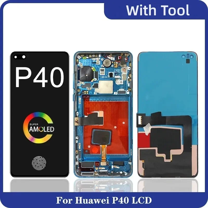 6 1 &quotдля Huawei P40 ЖК-дисплей ANA-AN00 ANA-TN00 ANA-NX9 ANA-LX4 Дисплей Сенсорный экран для Запасные