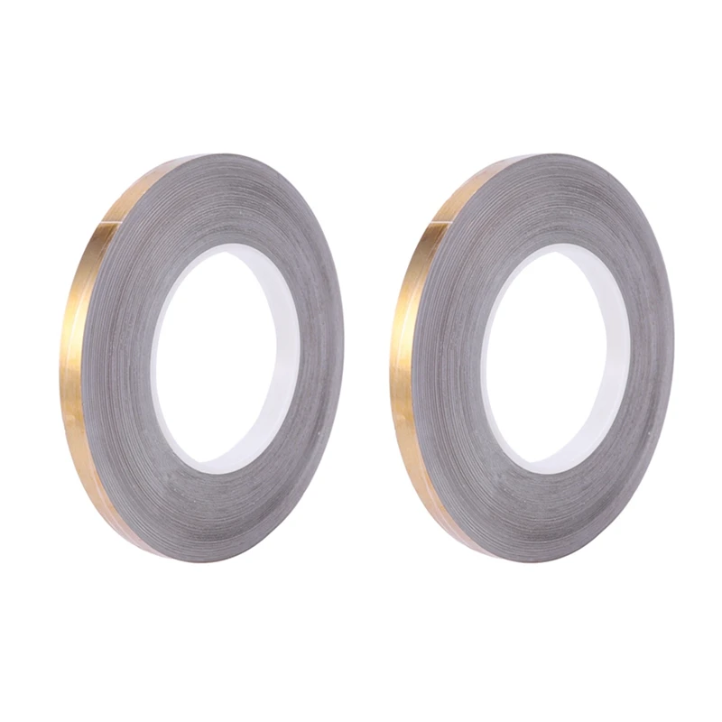 

2X 50 Meter Gold Self-Adhesive Stickers Waterproof Tile Wall Tile Space Sealing Tape Strip Joints Decals Home Decor