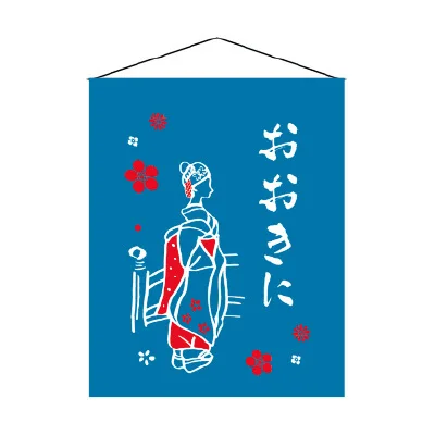 Декоративные подвесные тканевые флажки 35x45 см Izakaya