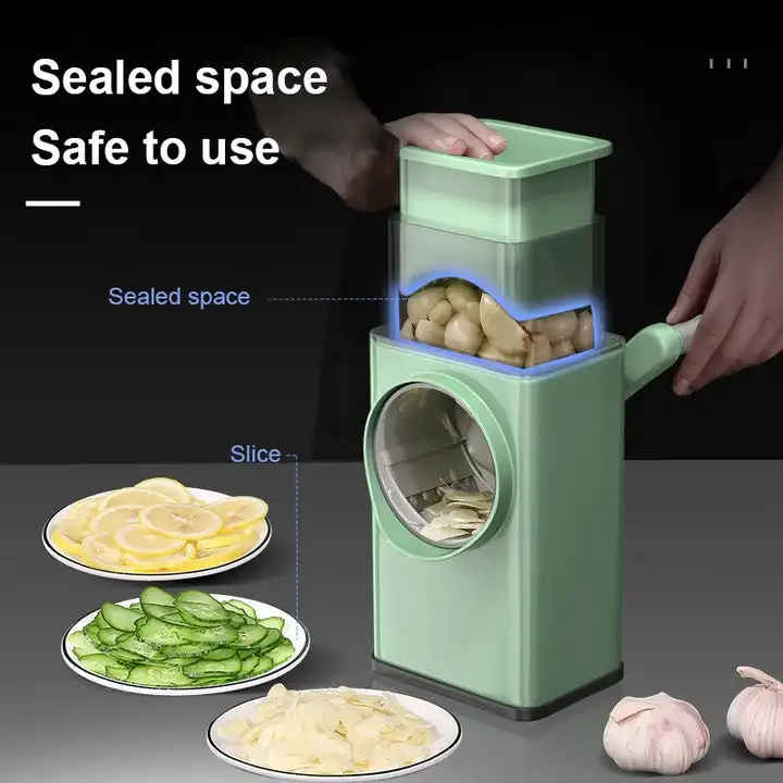 

Vegetable Chopper Rotary Cheese Grater Handheld Rotary Slicers Mandoline Slicer Chopper Multifunctional Slicer Cutter For Potato