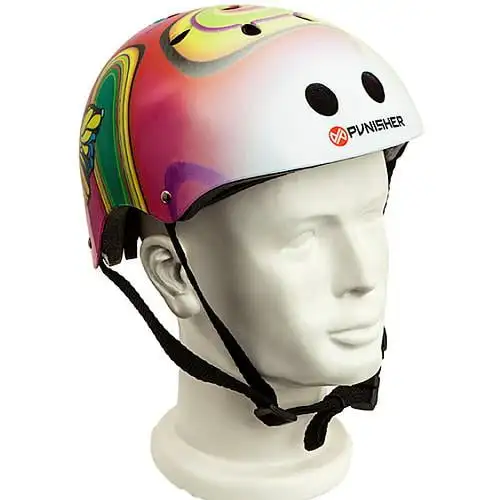 

Розовый и белый Регулируемый шлем для спортивных коньков, средний шлем для лыж