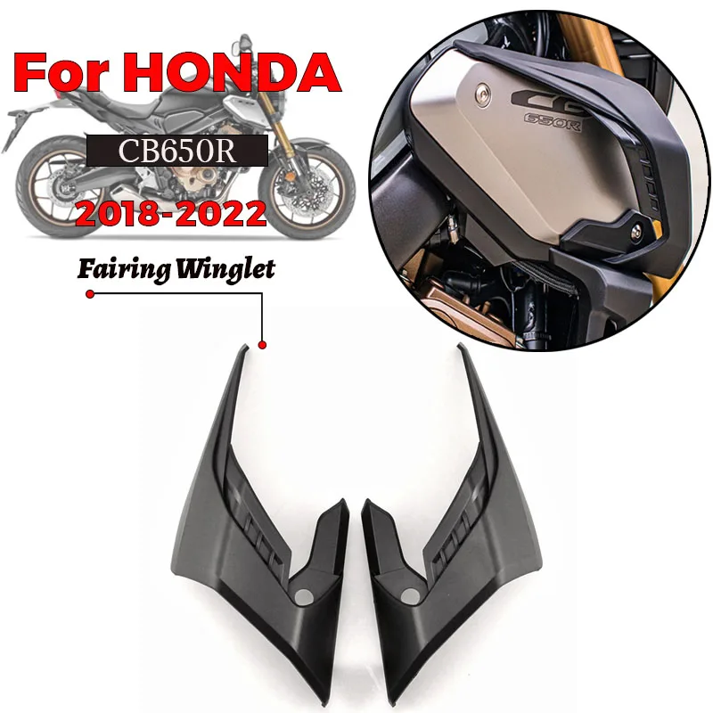 

MTKRACING For HONDA CB650R CB 650R 2018-2022 Motorcycle Wing Guard Fins Decorative Cover Air Deflector Wing