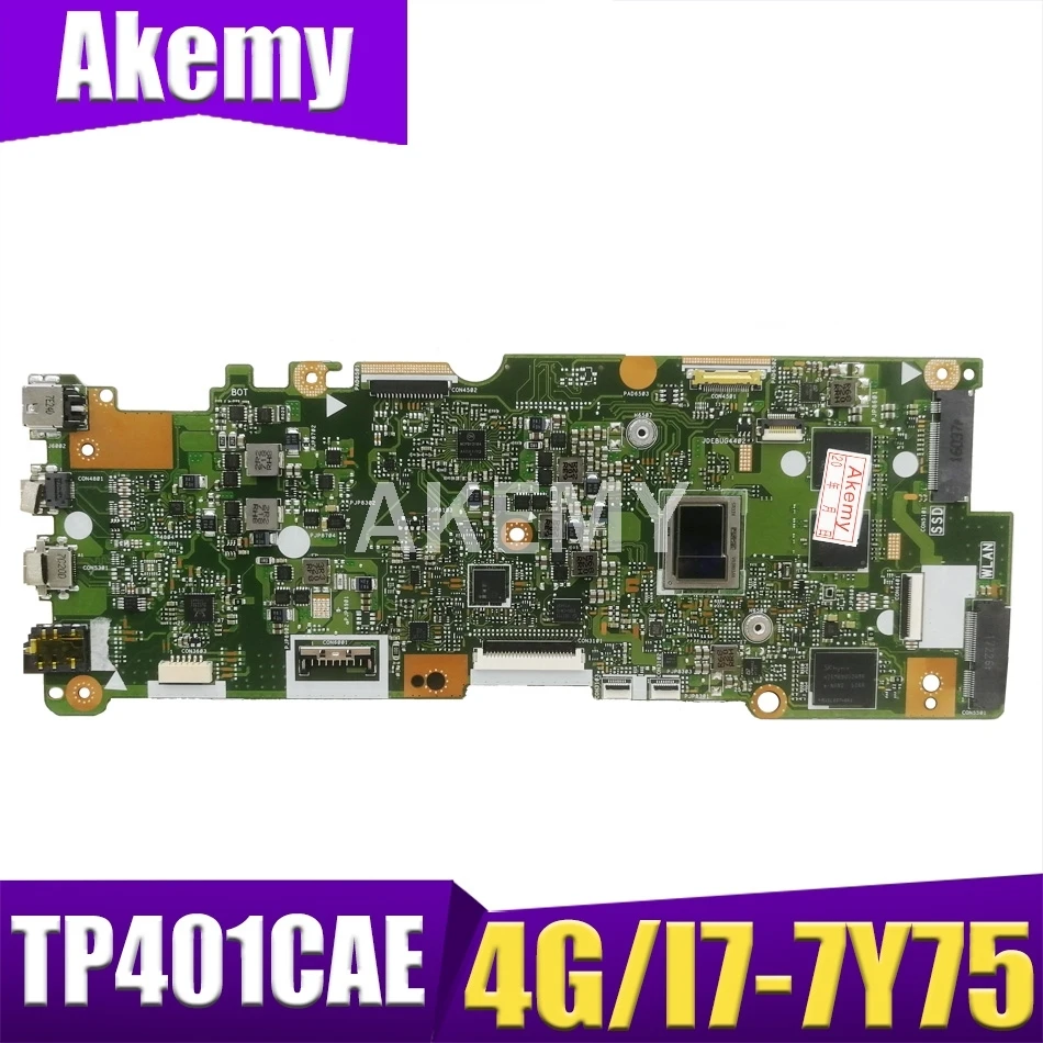 

JIANSU 90NB0H20-R00120 Материнская плата ASUS VivoBook Flip 14 TP401CAE TP401CA TP401C Laotop материнская плата W/ 4G/I7-7Y75 128G-SSD