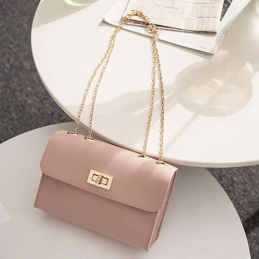 

2022 Fashion Simple Small Square Bag Women's Designer Handbag High-quality PU Leather Chain Mobile Phone Shoulder Crossbody bags