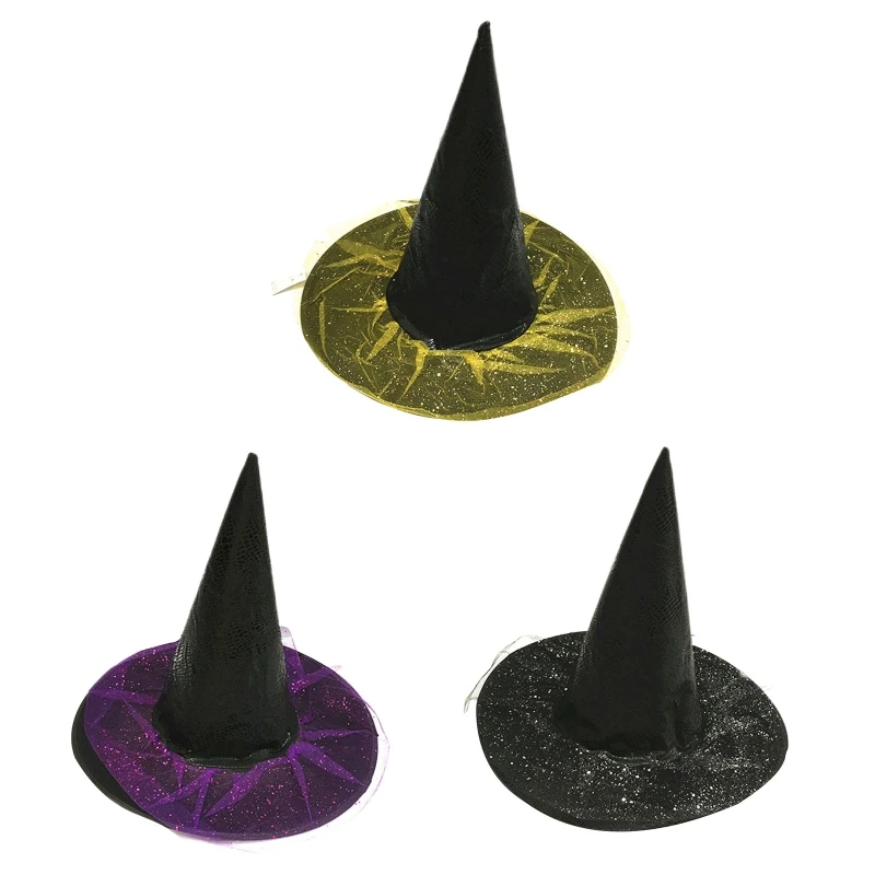 

Steampunk Adult Kids Halloween Witch Hats Masquerade Wizard Hat Cosplay Costume Halloween Party Fancy Dress Decor