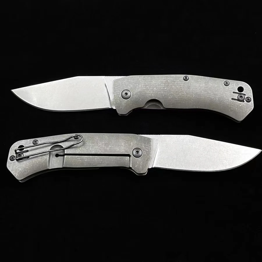 Pаспродажа Высококачественный твердый складной нож, лезвие D2, ручка из титанового сплава, сабля, карманный Безопасный инструмент для повседневного ис...