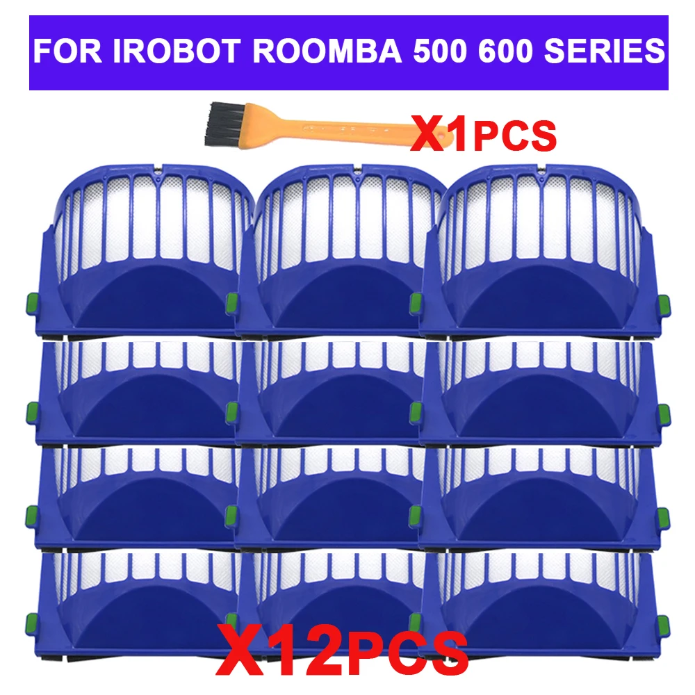 

FOR HEPA Brush Filter Replacement for IRobot Roomba 500 600 Series 536 550 551 620 650 Vacuum Cleaner Parts Accessories