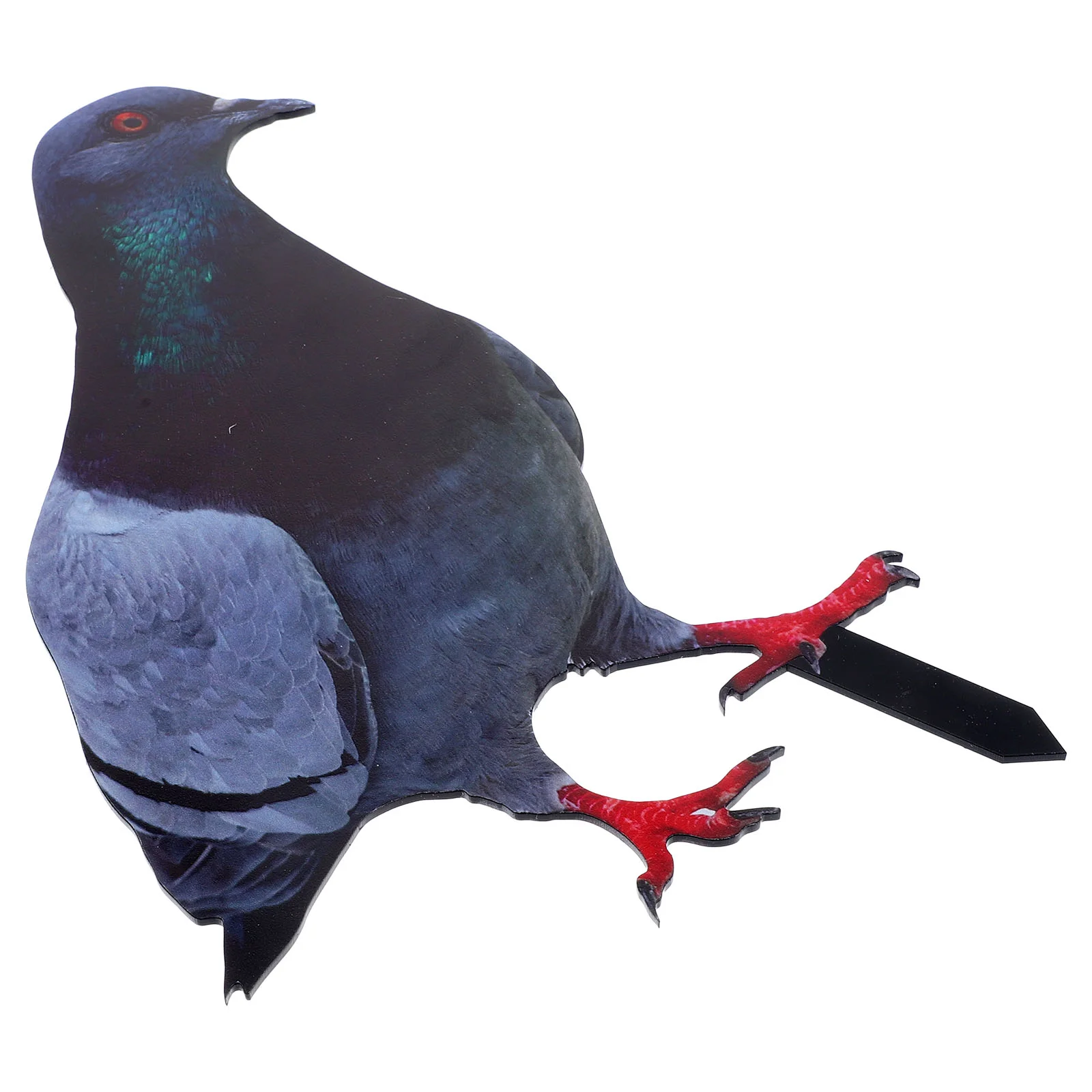 

Simulated Pigeon Ground Plug Lawn Sign Garden Stake Mirror Wall Decor Ornament Outdoor Statues Yards Insert Plug-in Bird