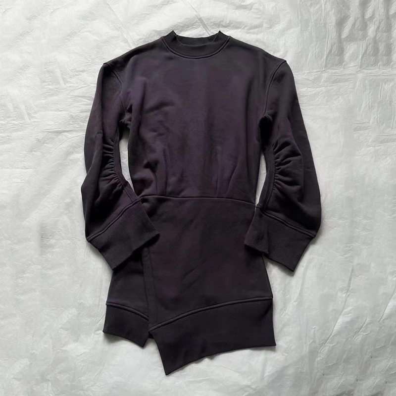 Женское тонкое флисовое платье облегающая плиссированная короткая юбка с поясом