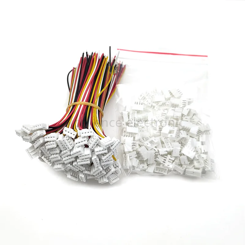 

100 SETS Mini Micro JST 2.0 PH 4-Pin Connector Plug with Wires Cables 100MM 10CM