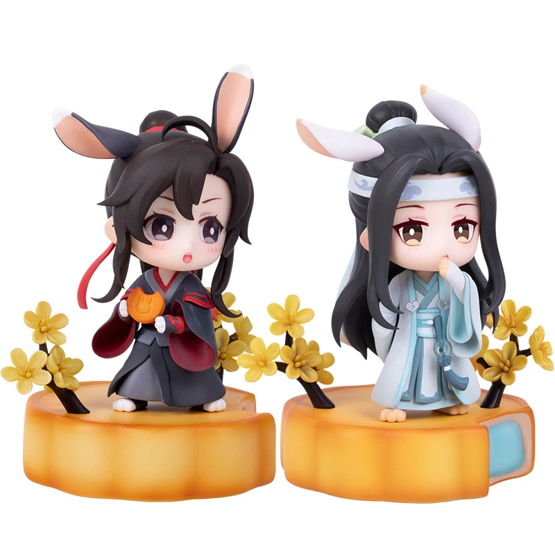 

Аниме Mo Dao Zu Shi Набор фигурок Wei Wuxian Lan Wangji серия середины осени приглашение месяца стенд Коллекционная модель игрушка подарок для детей