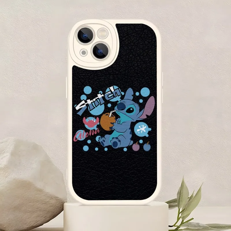 

Fashion Stitch Phone Case For IPhone 14 11 12 13 Pro Max Mini X XR XS 7 8 Plus Lens Protection Painted Upholstered