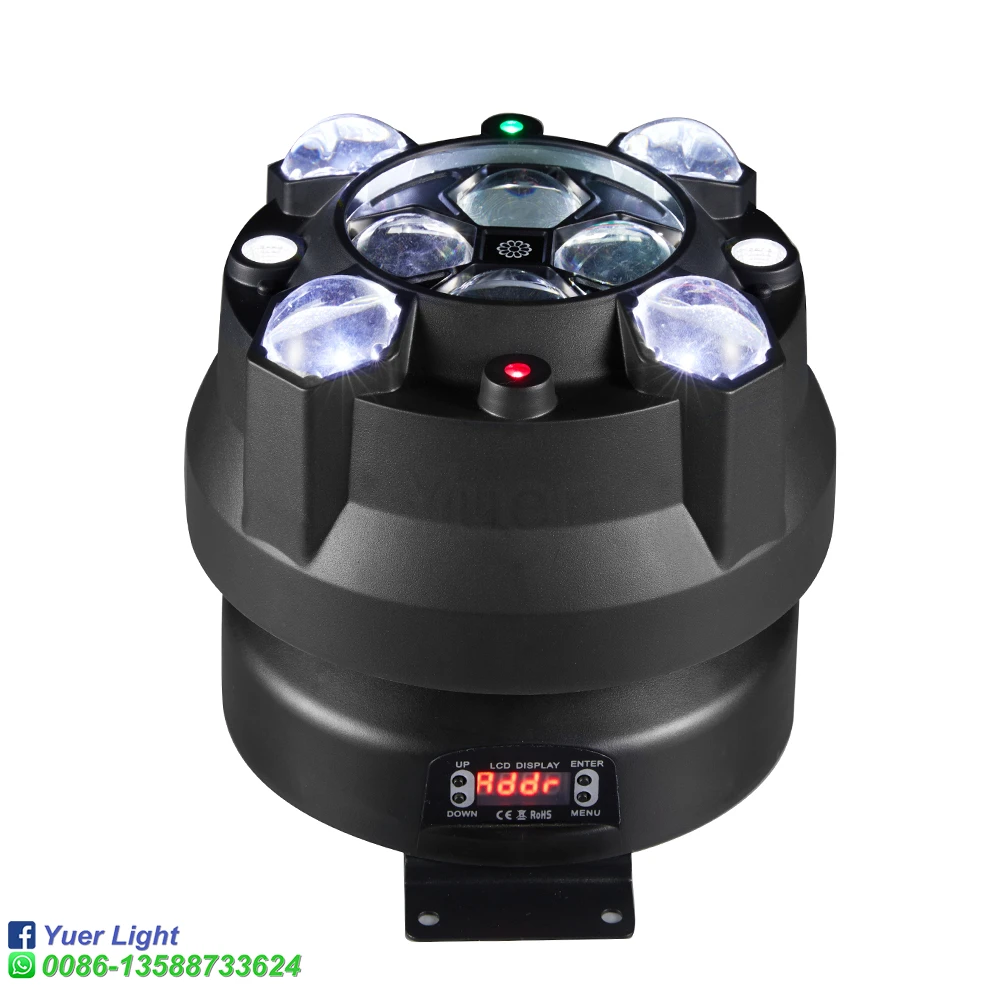 8x10W RGBW 4в1 Светодиодный светильник Bee Eye Beam Strobe Laser 4in1 Light DMX512 с эффектом луча DJ Party Bar