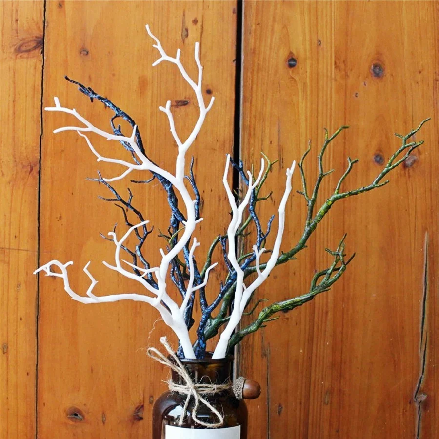 

Artificial Plants, 35cm Dry Branches,Bifurcated Plastic Fake Flowers,DIY Holiday Party Decoration Branches,Valentine's Day Gifts