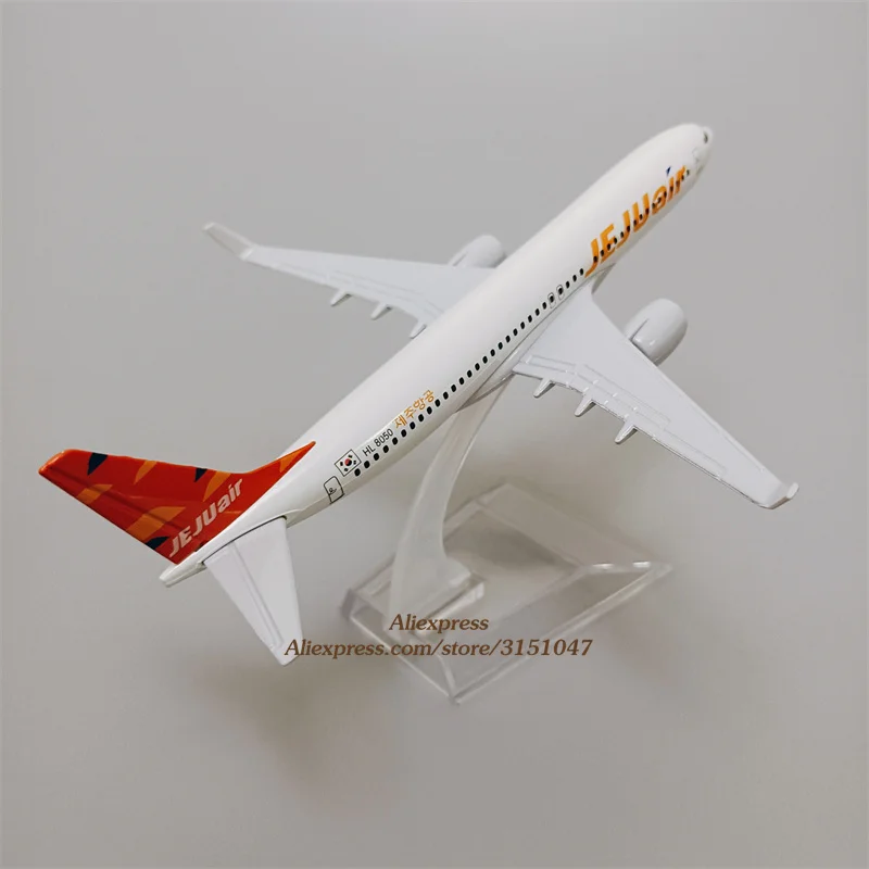 Корейская модель самолета из металлического сплава JEJU Air Боинг 737 летательных