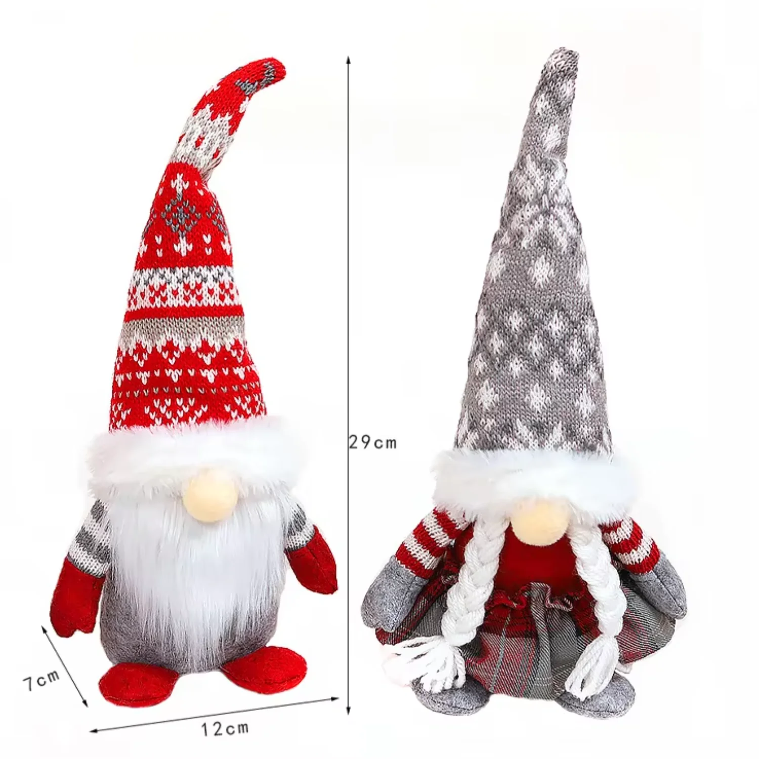Рождественские украшения Рождественский гном Плюшевые платья Navidad Merry Xmas 2022.