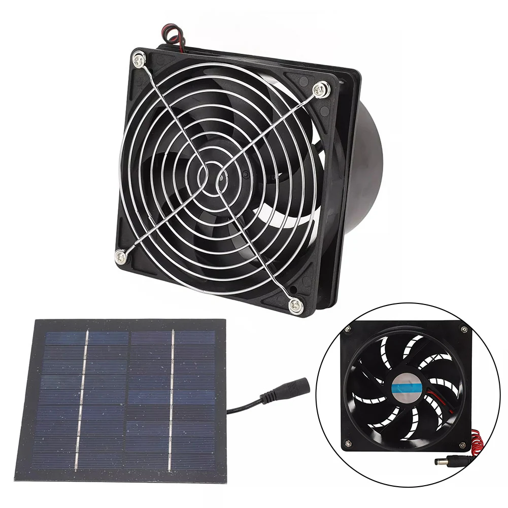 Монокристаллический кремний ПЭТ Солнечная панель Вентиляционный вентилятор