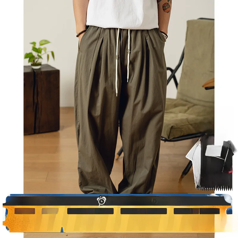 Bdct японские модные однотонные прямые брюки с задним карманом мужские городские