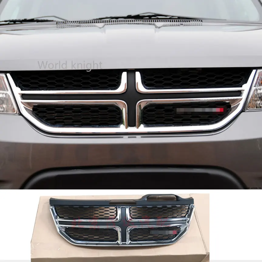 

Черный Передний решетчатый бампер радиатор верхняя решетка для Dodge Journey 2009-2016 10 11 12 13 14 15