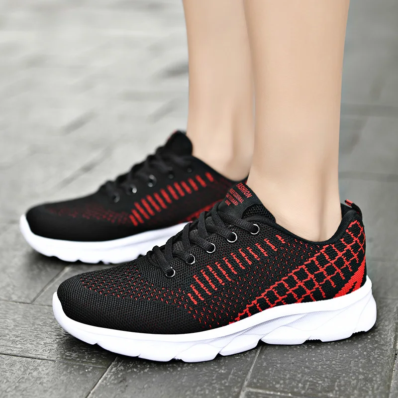 New Casual Trend Women's Vulcanize Shoes 41 Lightweight Mesh Soft Women's Sneakers Outdoor Jogging Comfortable Women's Shoes