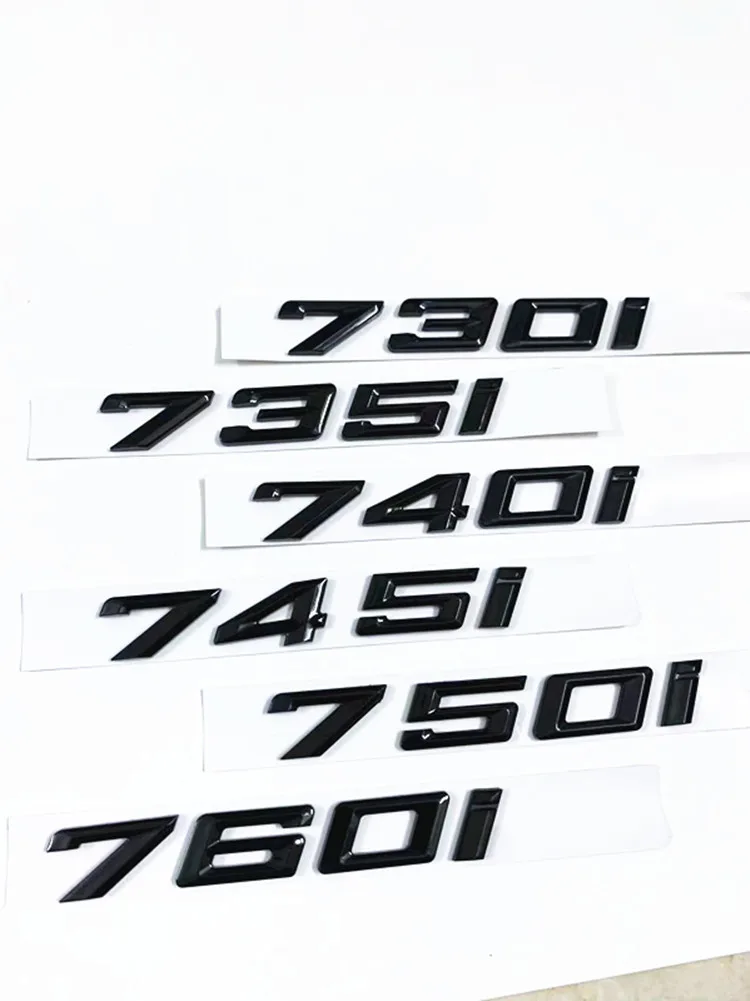 Автомобильная наклейка с надписью логотипа BMW Серия 728I 730i 740i 735I 745I 760i E38 E65 E66 F01 F02 G11