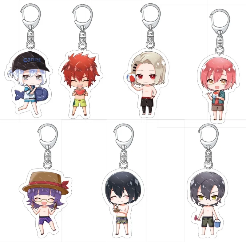 Брелок в стиле аниме JACK JEANNE Hidsaka Neji Kuroemon Mutsuke акриловый брелок для ключей подвеска