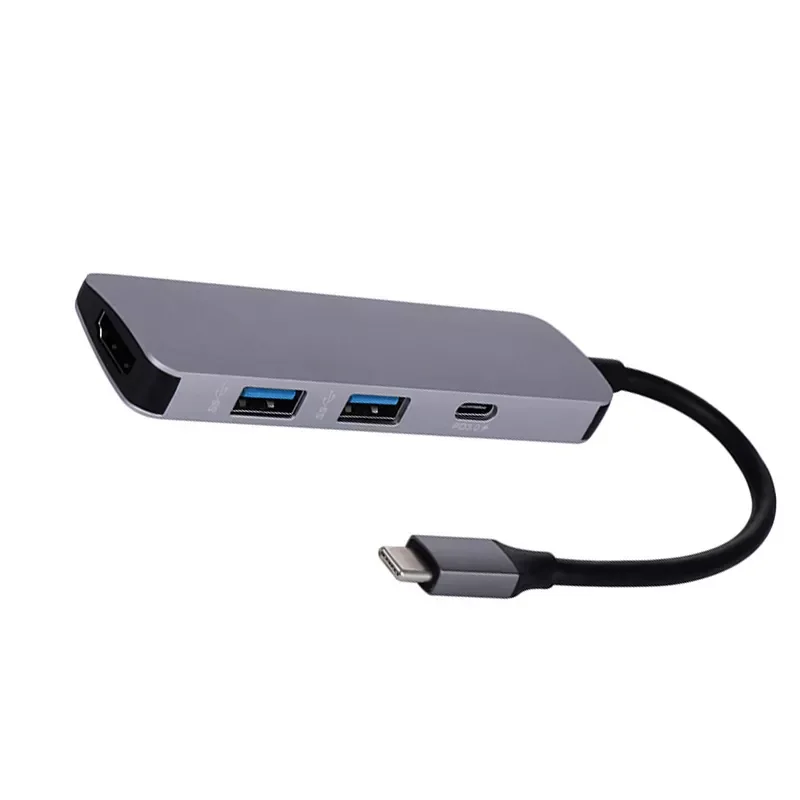 

USB C Hub to HDNI-compatible Rj45 100M Adapter OTG 3 Dock with PD TF SD for Macbook Pro/Air M1 2021 Type-C usb hub