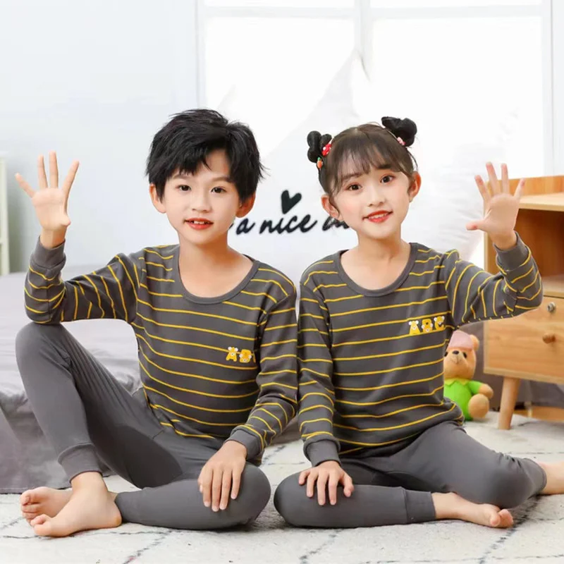 

2 4 6 8 10 12 14 Years Big Boy Pajamas Children Cotton Sleepwear Kids Nightwear Girl Sets Baby Boys Pyjamas Suits Teens Pajamas