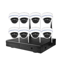 jxj factory outdoor waterproof ai survalence smallest private ip 4ch 8ch channels nvr kits sets network cctv camera wireless