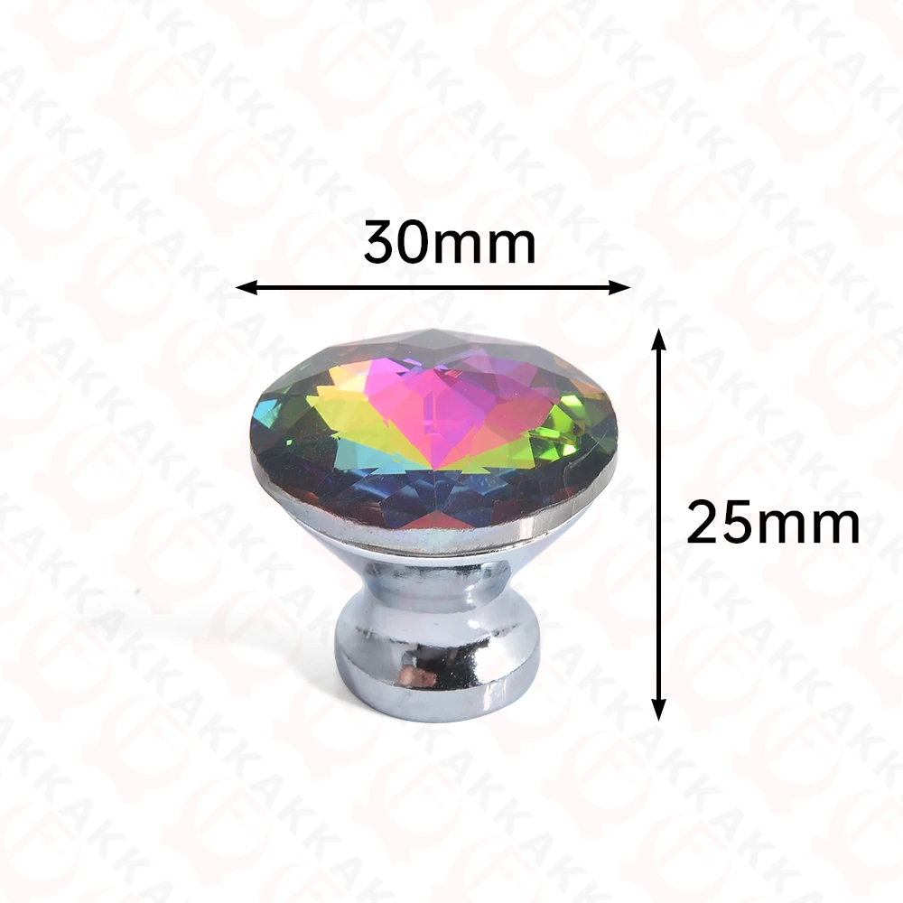 

Ручки для шкафов KAK золотые хрустальные