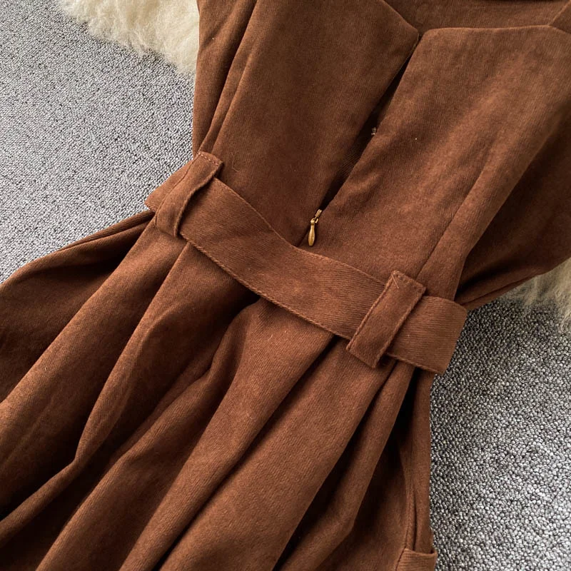 Женское винтажное платье без бретелек DEAT летнее рукавов с поясом новинка 2022 11D8929 |