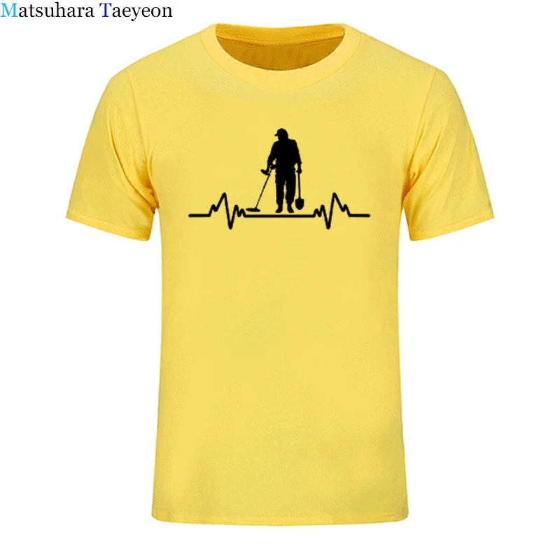 Мужская футболка с детектором сердечного ритма летняя в стиле хип-хоп Streetweart