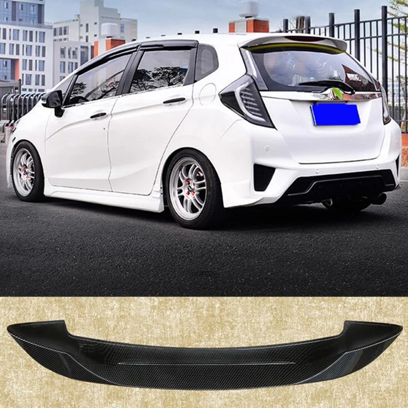 Для крыши спойлер аксессуары Honda Fit Jazz ABS Пластиковый Багажник автомобиля