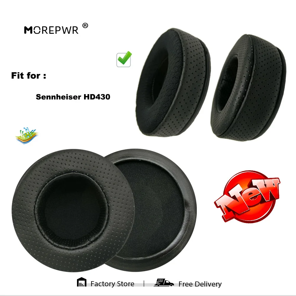 

Replacement Ear Pads for Sennheiser HD-430 HD430 HD 430 Headset Parts Leather Cushion Velvet Earmuff Earphone Sleeve Cover