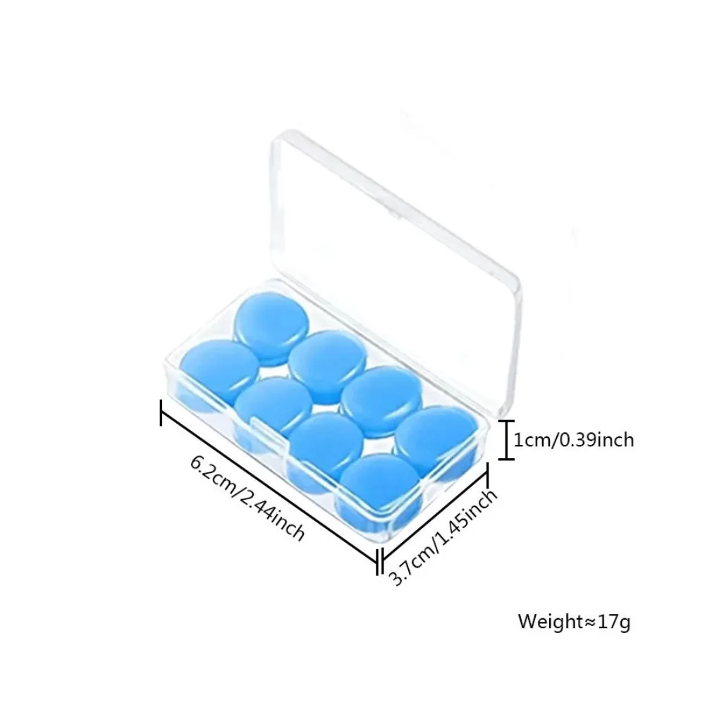 Фото 1 коробка, мягкие силиконовые беруши, водонепроницаемые беруши для плавания, многоразовые беруши с шумоподавлением, беруши для сна, защита слуха №4
