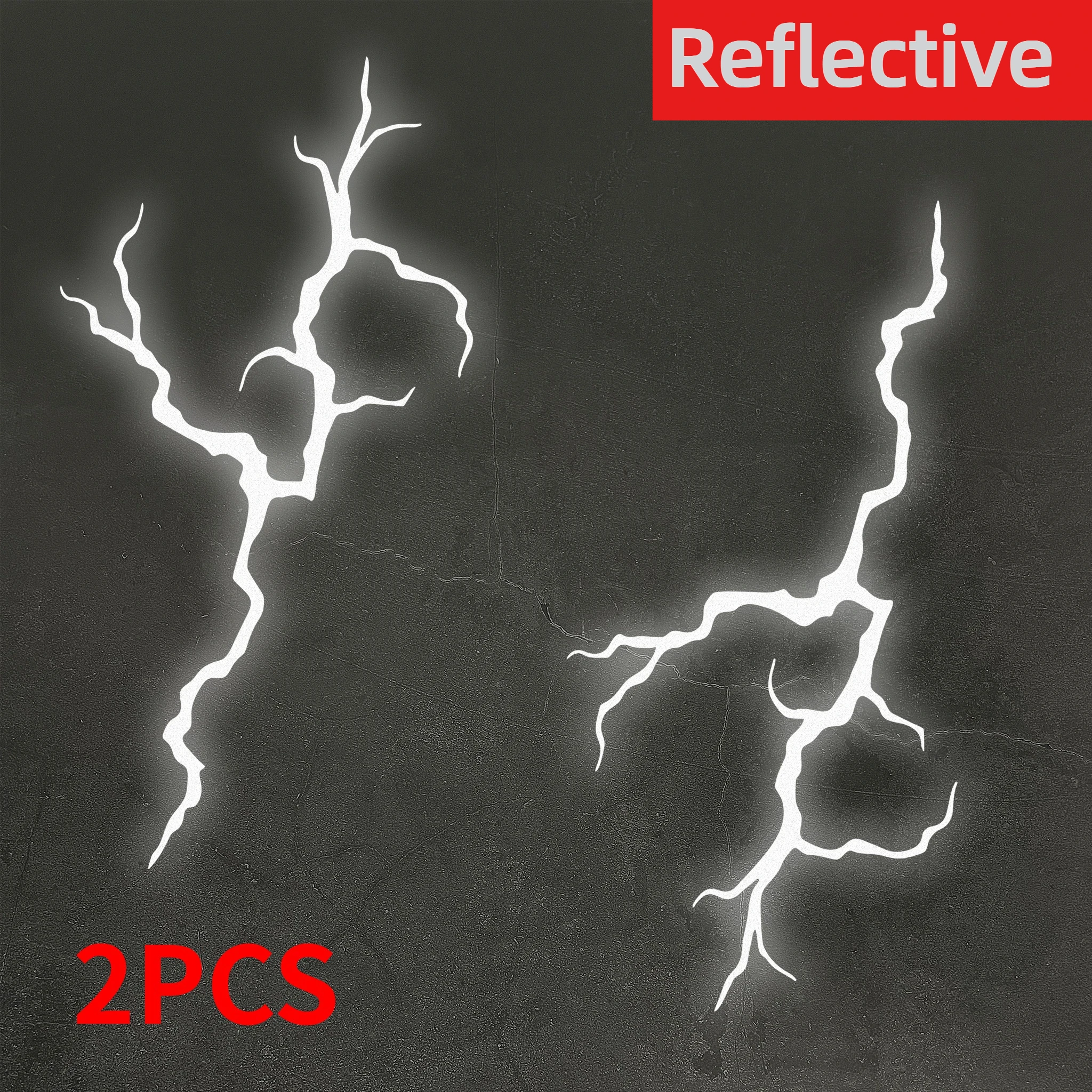 

2 Шт. Водонепроницаемых Светоотражающих Наклеек С Застежками-молниями Для Мотоциклов, DIY, Для Мотоциклетных Шлемов