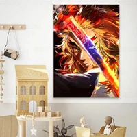 japanese demon slayer anime poster character canvas painting print cuadros art wall decoration mural modern room decor no frame