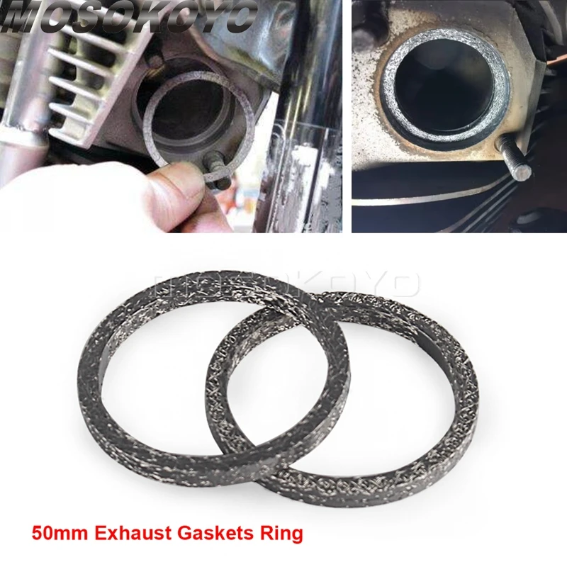 # 17048-98 # 65324-83B прокладки выхлопного порта мотоцикла для Harley Big Twin Sportster 883 1200 FLHR FLHS прокладка коллектора выхлопной трубы