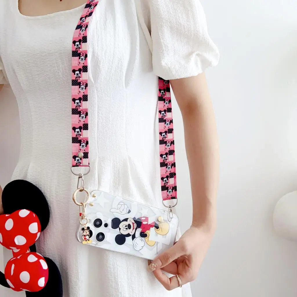 Чехол для Samsung Galaxy A7 A8 A9 A6 Plus J6 J8 PLus A10 A20 A30 A50 A70 A20s A20E A10s A10E Минни Микки с орнаментом