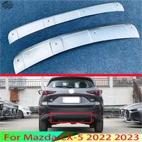 For Mazda CX-5 2022 2023 Car Accessories ABS Chrome Stainless Steel Front And Rear Bumper Skid Protector Guard Plate