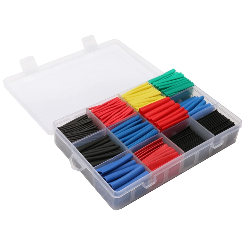 

800Pcs Heat Shrinkable Tube,Shrink Ratio 2:1,Electrical Cable Sleeve Combination,Providing Durable Insulation Protection
