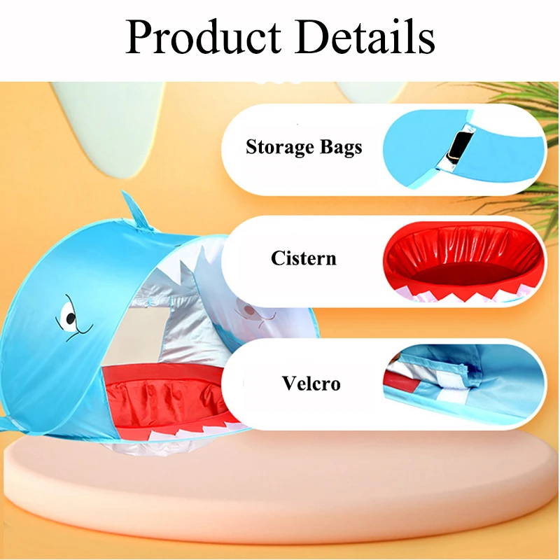 Детская Пляжная палатка водонепроницаемая навес от солнца с защитой УФ