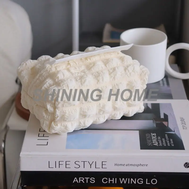 Cloth Desktop Decoration Cute Gift  Storage Bag Tissue Lid Tissue Boxes For Facial Napkins