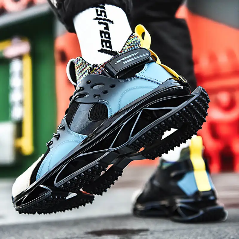 Abhoth Men Sneakers Breathable Comfortable Running Shoes for Men Height Increasing Hard-Wearing Flat Men Shoes Zapatillas Hombre