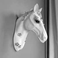 Scandinavian Creative Horsehead Wall Hanging Decoration Living Room Bar Stereo Animal Headwall Hanging Personality Horse