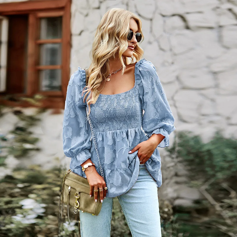 

Vintage Summer Chiffon Blouses Womens 2022 Casual Harajuku Floral Printed Blouse Woman Clothes Sexy Korean Tops Camisas Mujer